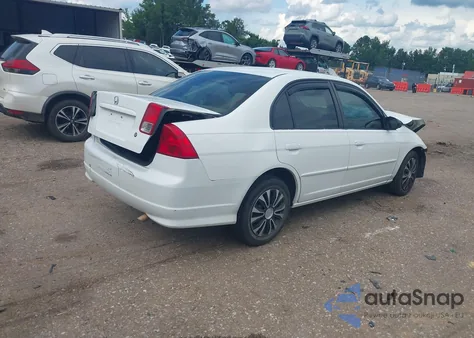 2004 Honda Civic Lx из США, поврежденный, VIN 2HGES165X4H553718